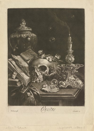 Natura morta vanitas da Robert Robinson