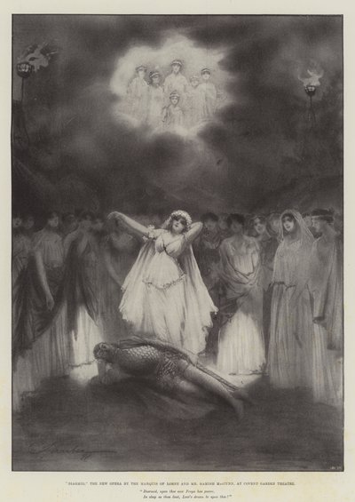 Diarmid, la nuova opera del Marchese di Lorne e Mr Hamish MacCunn, al Covent Garden Theatre da Robert Sauber