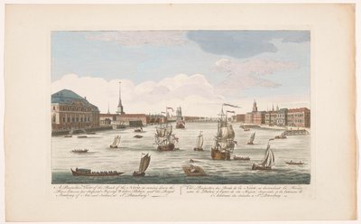 Veduta della riva del Neva, scendendo il fiume da Robert Sayer (possibly)