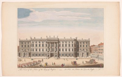 Veduta della facciata del Berliner Stadtschloss a Berlino (La facciata del palazzo del re di Prussia) da Robert Sayer (possibly)