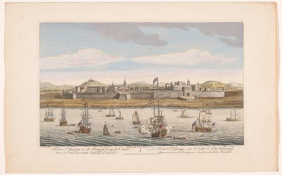Vista su Fort Saint George a Madras da Robert Sayer