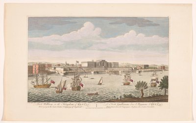Veduta di Fort William a Calcutta da Robert Sayer