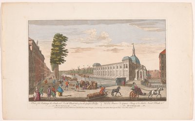 Veduta della Borsa a Rotterdam da Robert Sayer