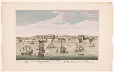 Veduta della città di Bombay (Nederzettingen van de VOC) da Robert Sayer