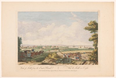 Veduta della città di Leith da Robert Sayer