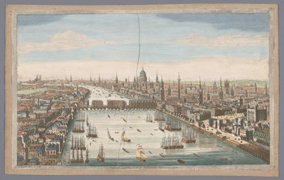 Veduta della città di Londra da Robert Sayer