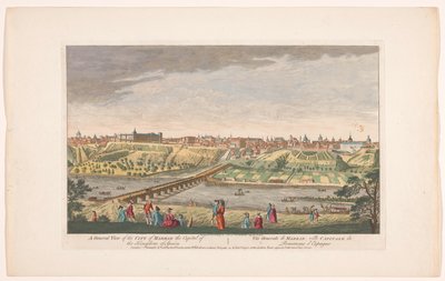 Veduta generale della città di Madrid da Robert Sayer