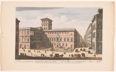 Veduta del Palazzo Venezia a Roma da Robert Sayer