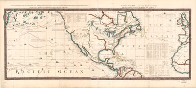 Carta contenente le coste della California, Nuova Albione e scoperte russe a nord; con la penisola di Kamtschatka, in Asia, di fronte; e isole sparse sull