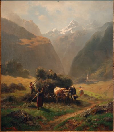 Fienagione in alta montagna da Robert Schietzold