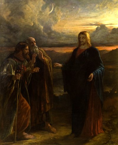 Cristo e i Due Discepoli sulla Via di Emmaus da Robert Scott Lauder