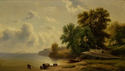 Paesaggio con accampamento da Robert Seldon Duncanson