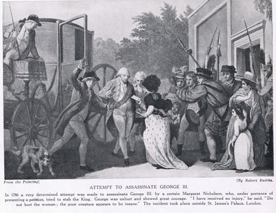 Tentativo di assassinare Re Giorgio III, illustrazione da 