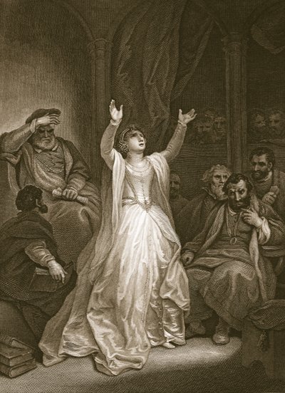 Condanna di Anna Bolena, inciso da George Noble, illustrazione da 