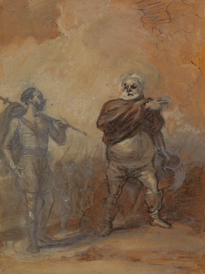 Falstaff istruisce Bardolph da Robert Smirke