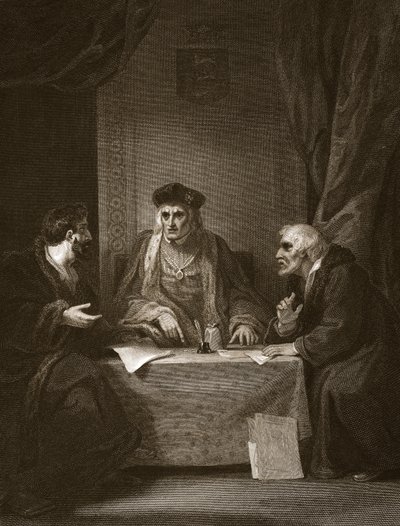 Enrico VII con Empson e Dudley, inciso da Worthington, illustrazione da 