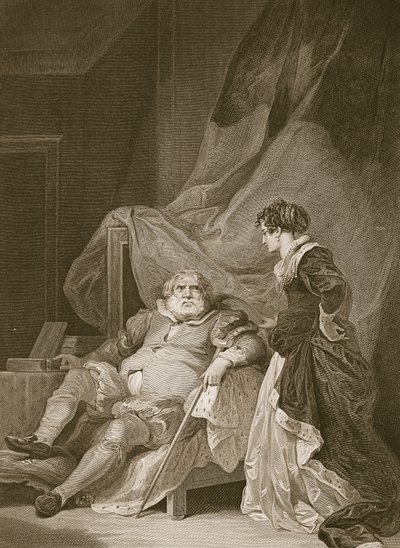 Enrico VIII e Caterina Parr, inciso da George Noble, illustrazione da 