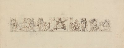 Studio per un Rilievo con Figure Romaniche da Robert Smirke