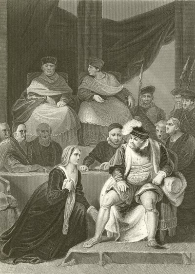 Processo del matrimonio di Enrico VIII da Robert Smirke