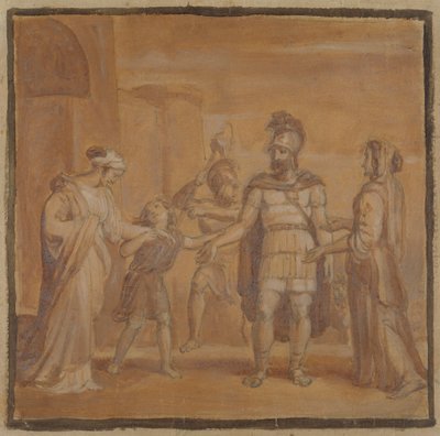 Virgilia e Volumnia supplicano Coriolano da Robert Smirke