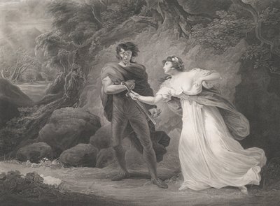 Pisanio e Imogene, Shakespeare, Cimbelino, Atto 3, Scena 4 da Robert Thew