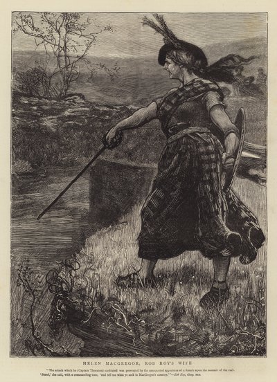 Helen Macgregor, moglie di Rob Roy da Robert Walker Macbeth