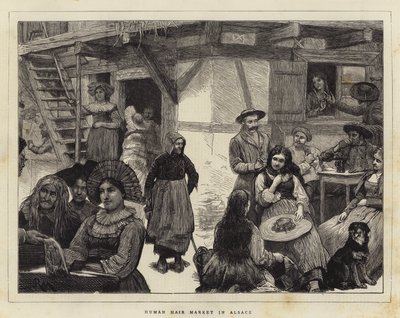 Mercato dei capelli umani in Alsazia da Robert Walker Macbeth