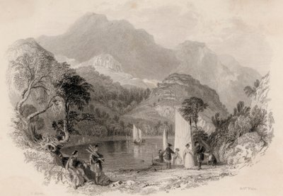 Passo dei Trossachs, Loch Katrine, Scozia (incisione) da Robert Wallis