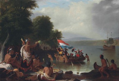 Sbarco di Henry Hudson da Robert Walter Weir