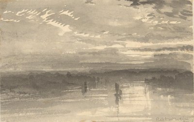Paesaggio - Nuvole, Acqua, Barca a vela da Robert Walter Weir