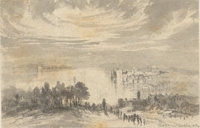 Paesaggio - Città su una baia da Robert Walter Weir