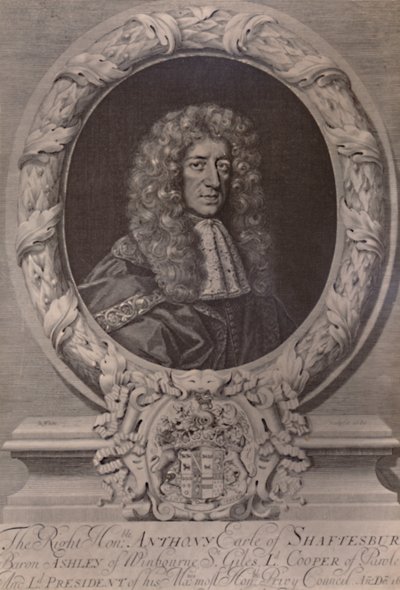 Anthony Ashley Cooper, 1° conte di Shaftesbury, statista inglese, c1680 da Robert White