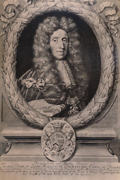 Thomas Osborne, 1° Duca di Leeds, statista inglese, c1694 1894 da Robert White