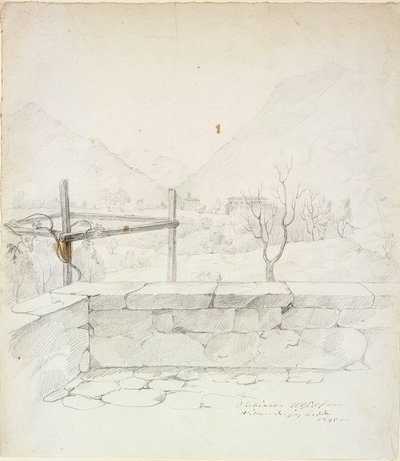 Vista della villa in cui visse l