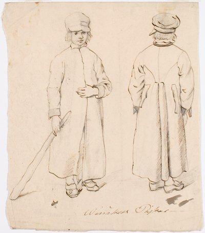 Ragazzo Winaker in costume popolare da Robert Wilhelm Ekman