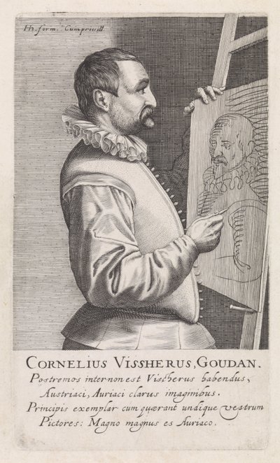 Ritratto di Cornelis Visscher da Robert Willemsz de Baudous