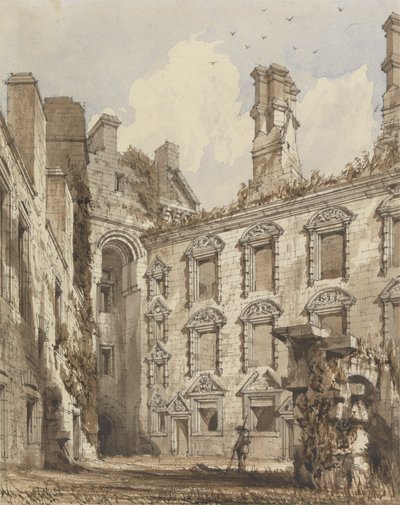 Cortile del Castello di Caerlaverock da Robert William Billings