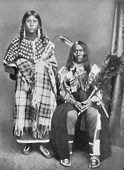 Un capo Sioux e la sua squaw, 1912 da Robert Wilson Shufeldt