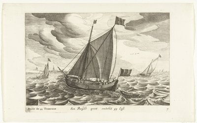Boeiers (serie: Tipi di navi olandesi, 1627) da Robert de Baudous (possibly)