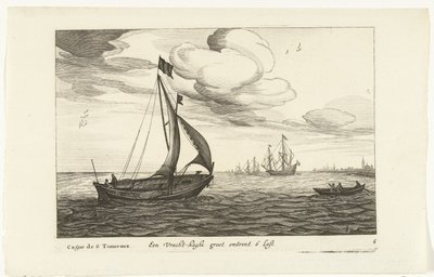 Tipi di navi olandesi, 1627 da Robert de Baudous (possibly)