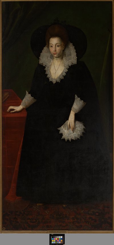 Frances Walsingham, moglie di Sir Philip Sidney, c.1570-1632 da Robert the Elder (attr. to) Peake