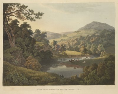 Una Vista sul Molo, vicino al Priorato di Bolton da Robert the Elder Havell