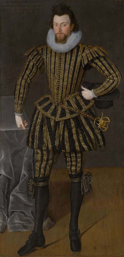 Ritratto di un uomo, probabilmente Sir John Scott (1564-1616), circa 1600-1605 da Robert the Elder Peake