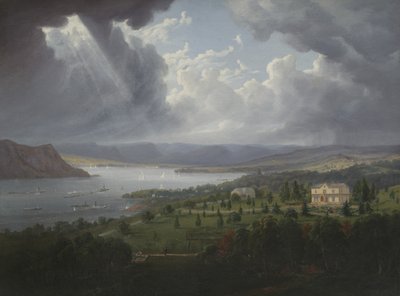 Vista del Fiume Hudson da Tarrytown Heights da Robert the Younger Havell