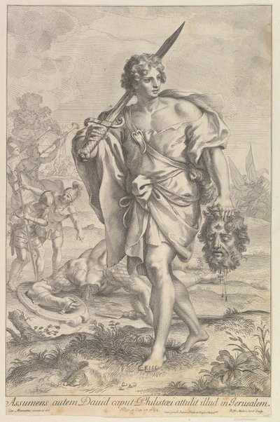 Davide con la testa di Golia, 1680-1743 da Robert van Audenaerde