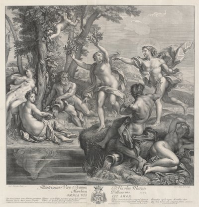 Omnia Vincit Amor [Apollo e Dafne], 1728 da Robert van Audenaerde
