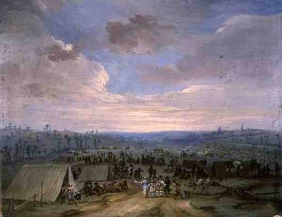 Un accampamento di cavalleria da Robert van den Hoecke
