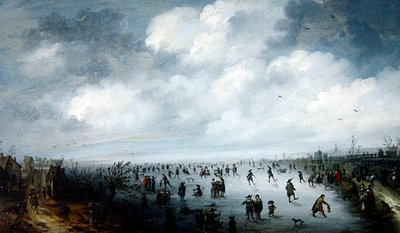 Una scena invernale da Robert van den Hoecke