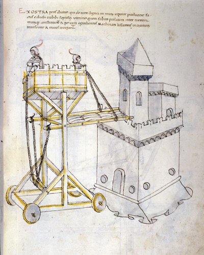Arte della guerra: studio sulle macchine militari. torre d