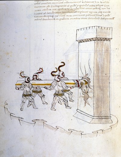 Arte della guerra: studio sulle macchine militari. utilizzo dell